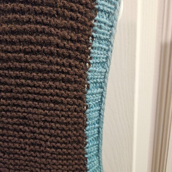 Vintage Mens wool weave vest - Picture 8 of 16